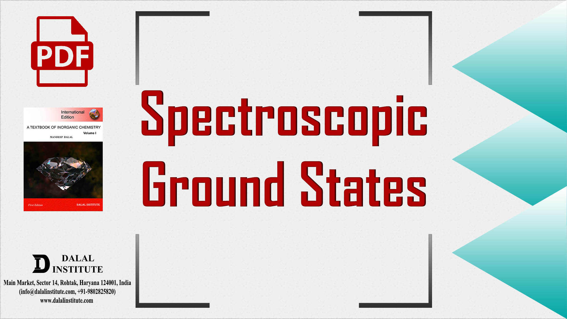 Spectroscopic Ground States Dalal Institute