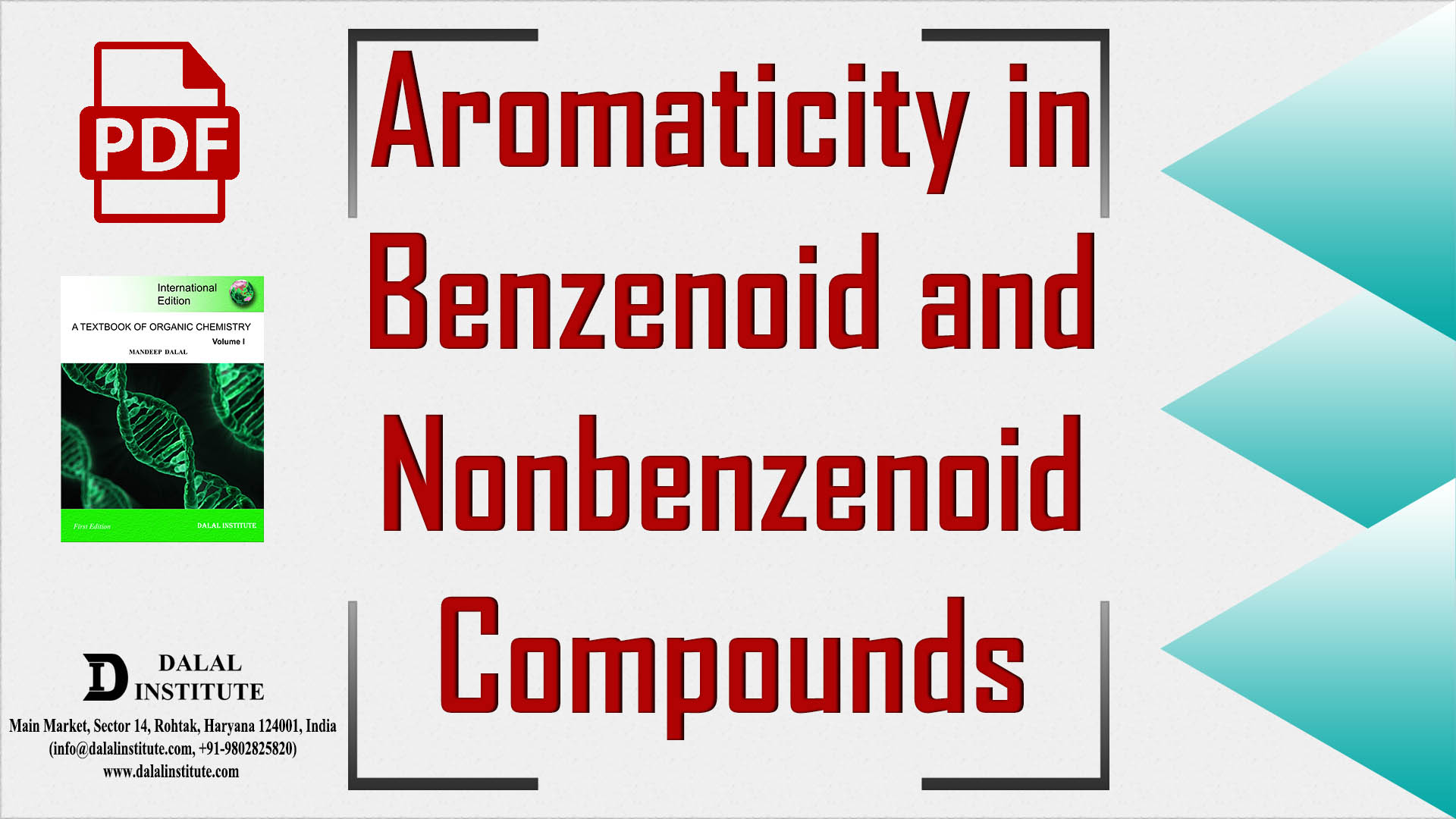 Aromaticity In Benzenoid And Nonbenzenoid Compounds Dalal Institute