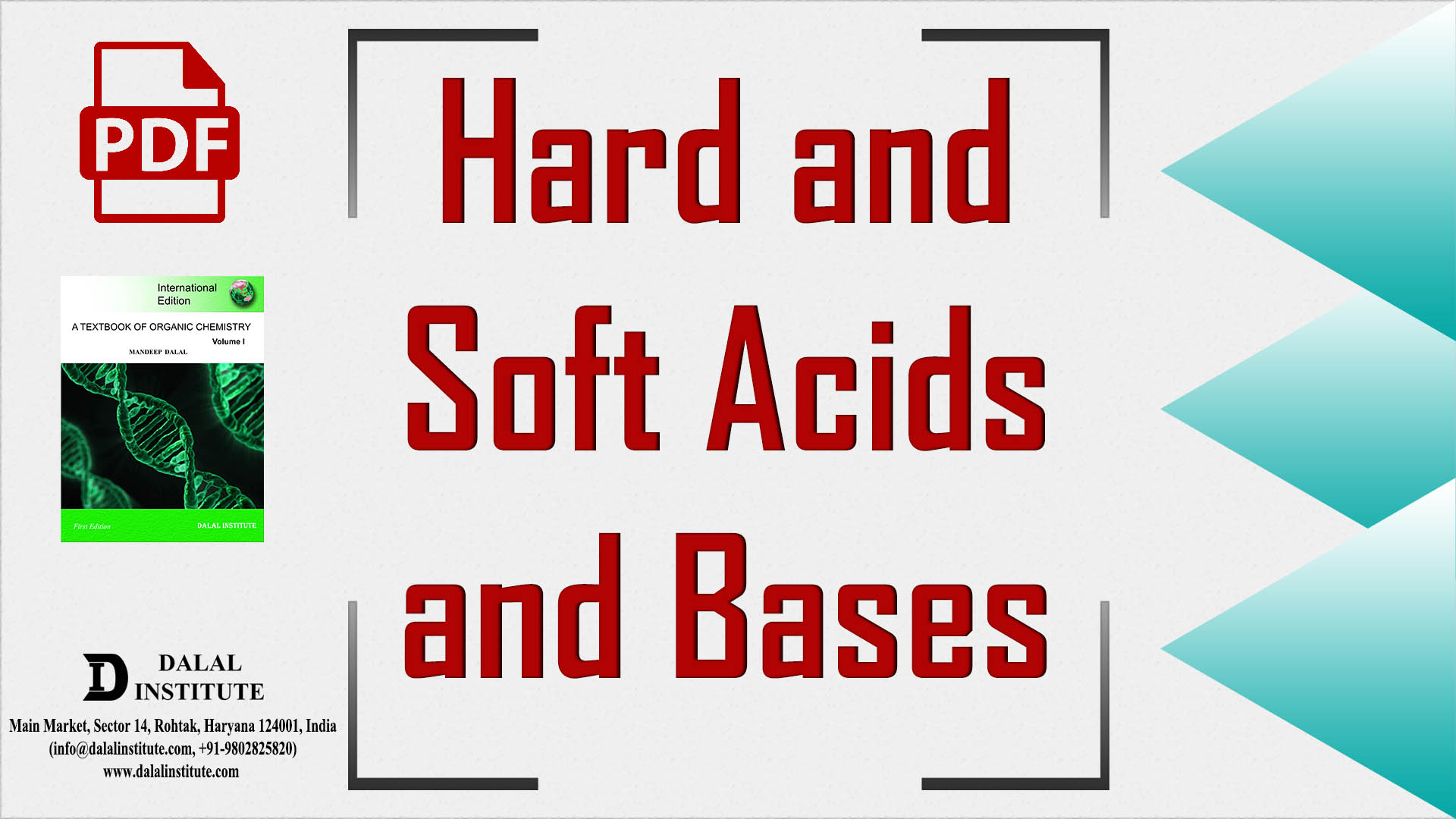 Hard and Soft Acids and Bases Dalal Institute