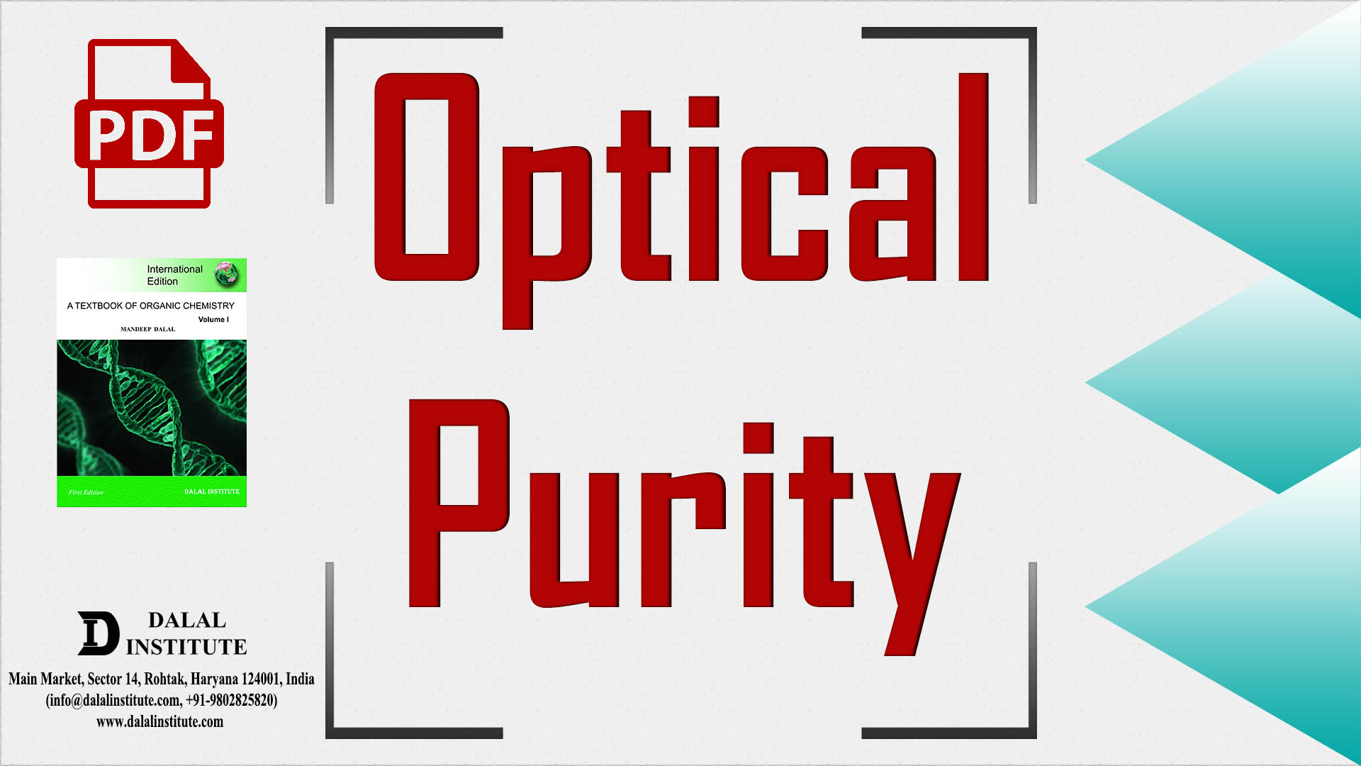 Optical Purity Dalal Institute